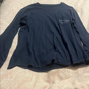 Vineyard Vines Navy Long Sleeve Tee